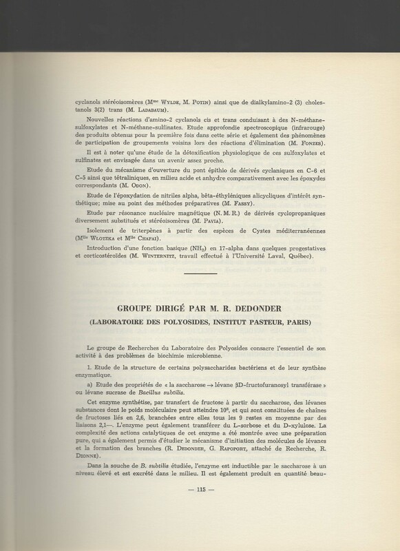 Rapport CNRS 1961-1962