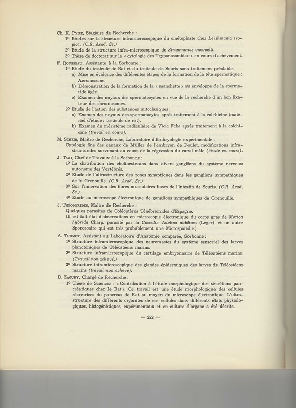 Rapport CNRS 1960-1961 Rapport CNRS 1960-1961