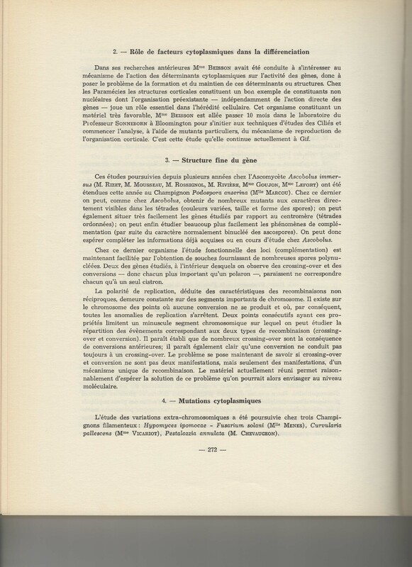 Rapport CNRS 1962-1963 Rapport CNRS 1962-1963