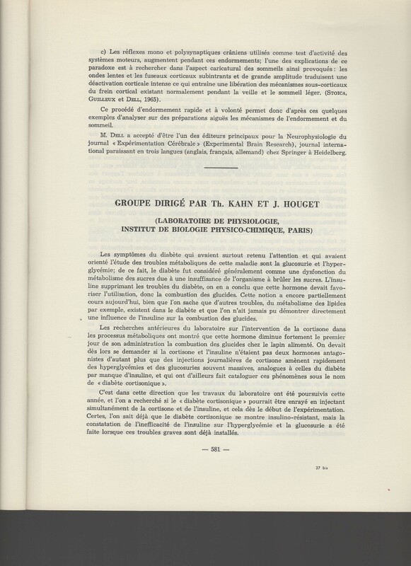 Rapport CNRS 1964-1965 Rapport CNRS 1964-1965