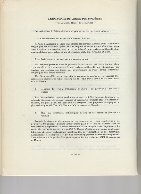 Rapport CNRS 1964-1965 Rapport CNRS 1964-1965