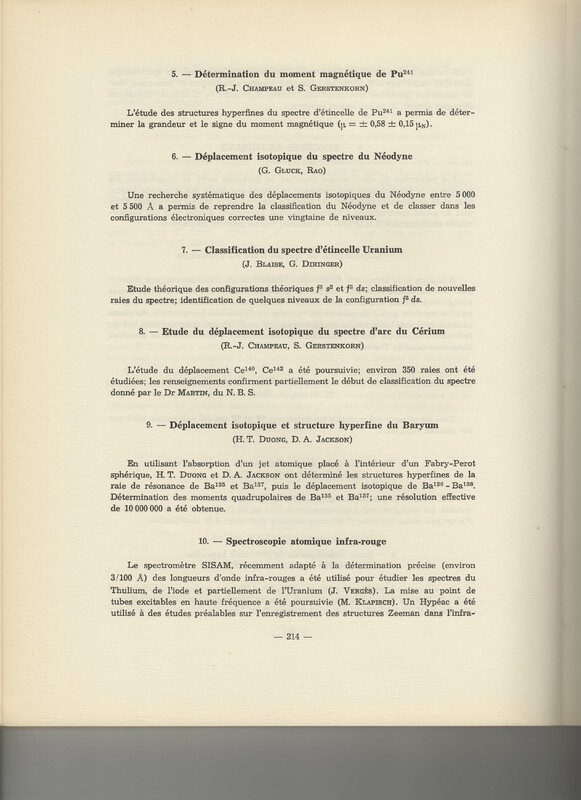 Rapport CNRS 1962-1963 Rapport CNRS 1962-1963