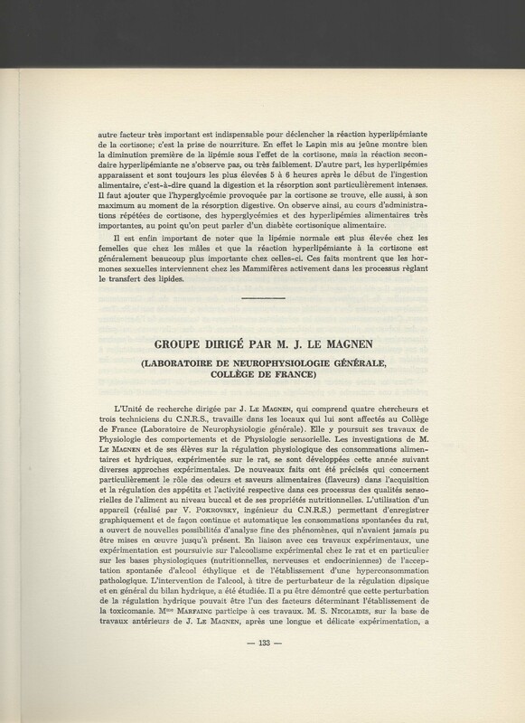 Rapport CNRS 1961-1962