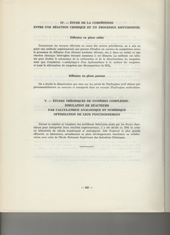 Rapport CNRS 1964-1965 Rapport CNRS 1964-1965