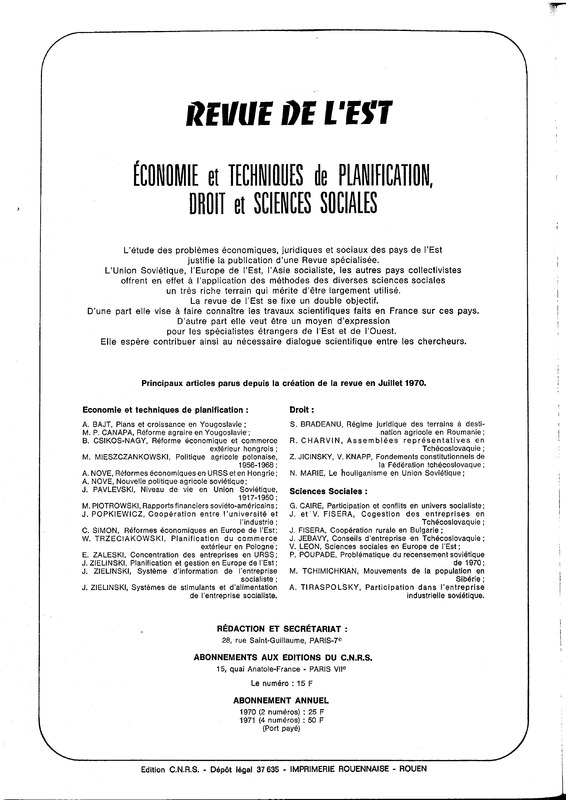 Le courrier du CNRS 1 Le courrier du CNRS 1