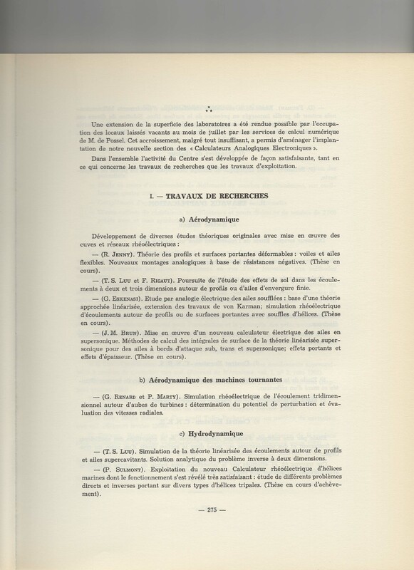Rapport CNRS 1961-1962