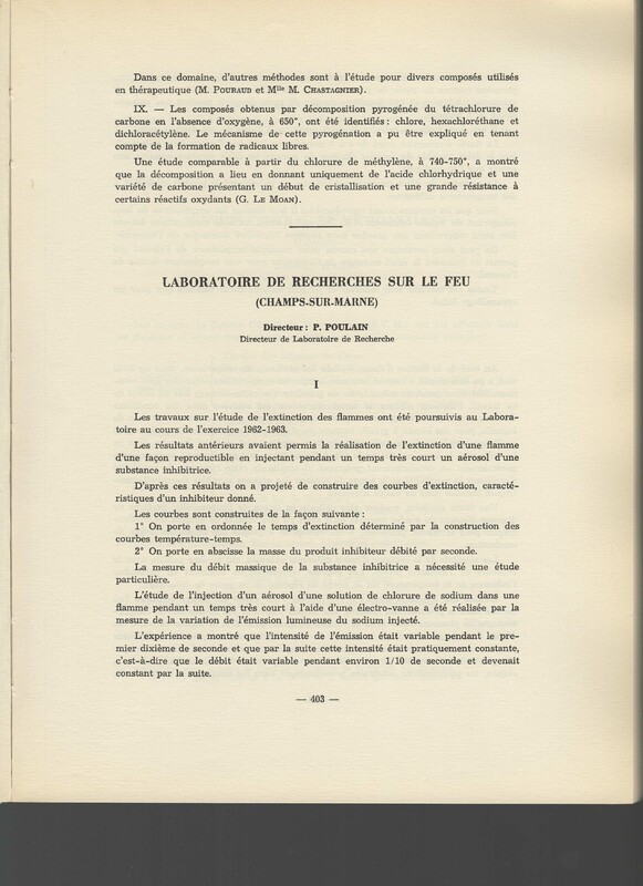 Rapport CNRS 1962-1963