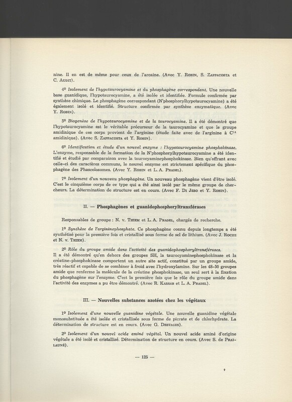 Rapport CNRS 1961-1962