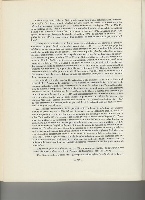 Rapport CNRS 1964-1965 Rapport CNRS 1964-1965