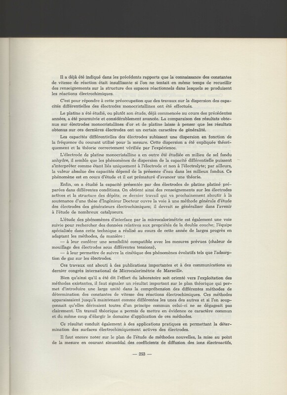 Rapport CNRS 1964-1965 Rapport CNRS 1964-1965