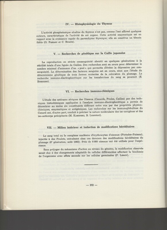 Rapport CNRS 1964-1965 Rapport CNRS 1964-1965