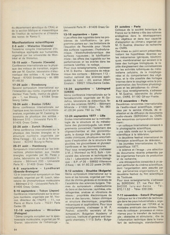 Le courrier du CNRS 25 Le courrier du CNRS 25