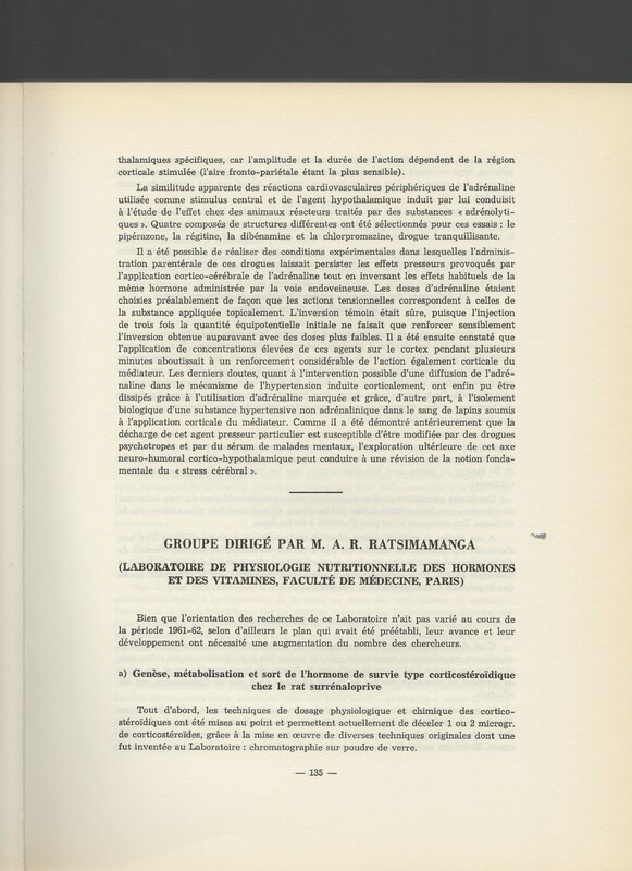 Rapport CNRS 1961-1962