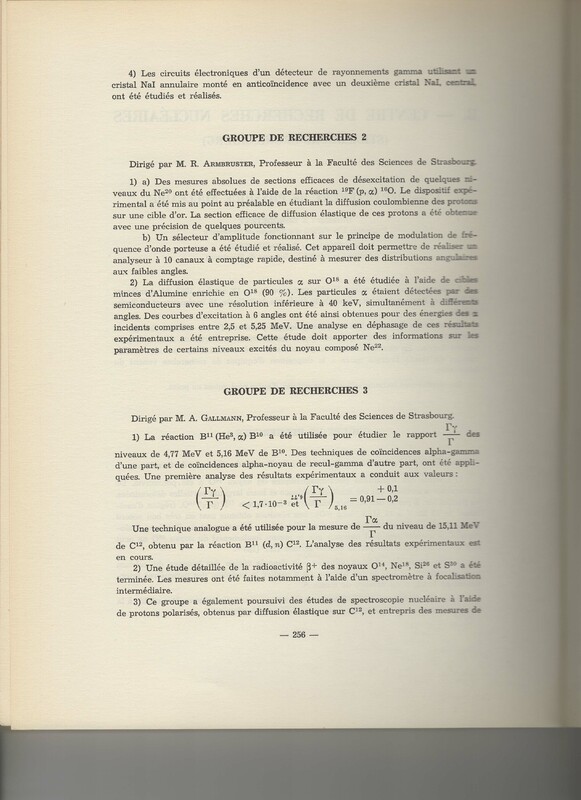 Rapport CNRS 1962-1963