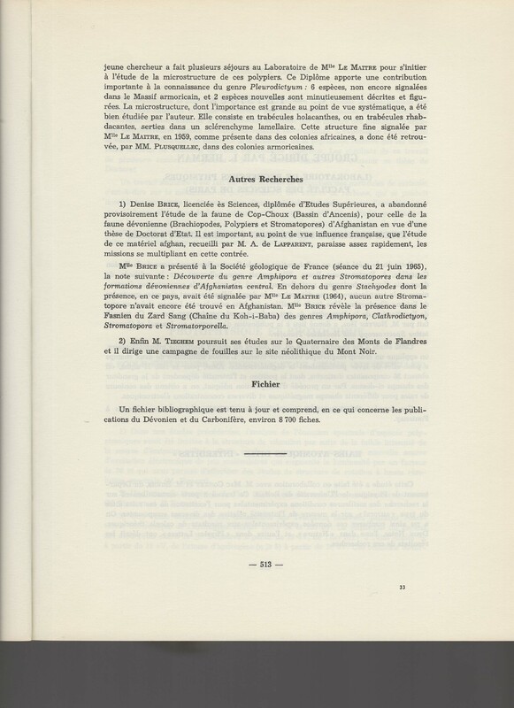 Rapport CNRS 1964-1965 Rapport CNRS 1964-1965