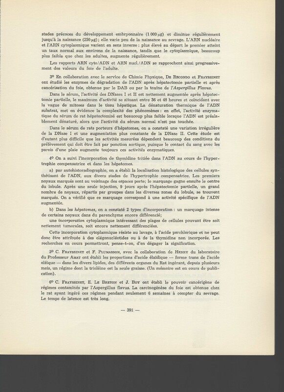 Rapport CNRS 1961-1962