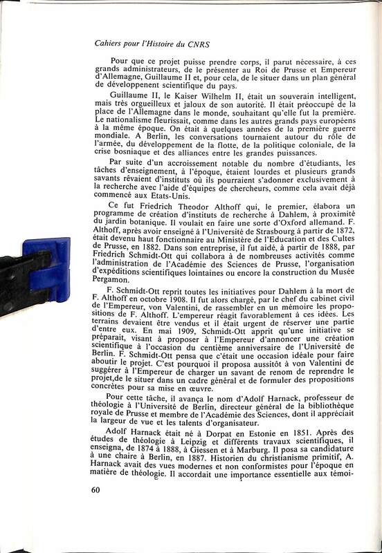 Cahiers pour l'histoire du CNRS 3 Cahiers pour l'histoire du CNRS 3