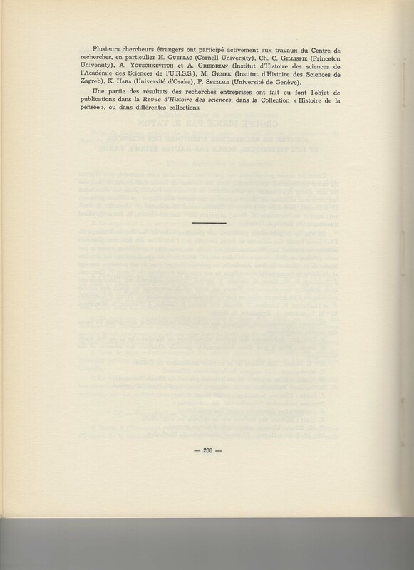 Rapport CNRS 1962-1963 Rapport CNRS 1962-1963
