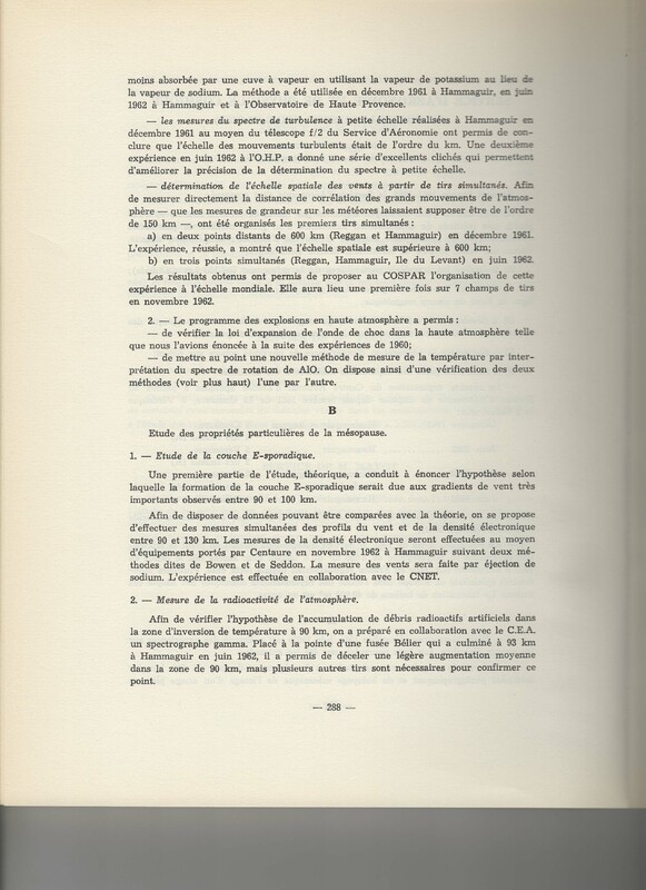 Rapport CNRS 1961-1962
