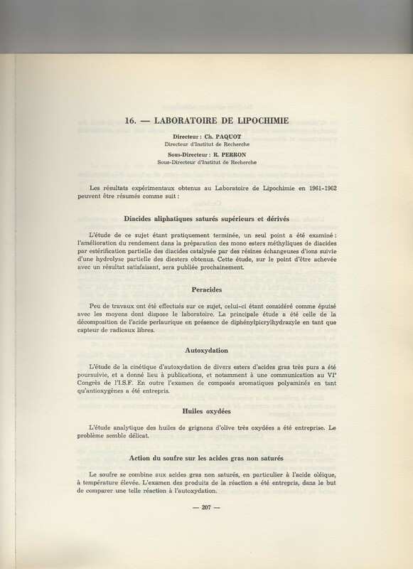 Rapport CNRS 1961-1962