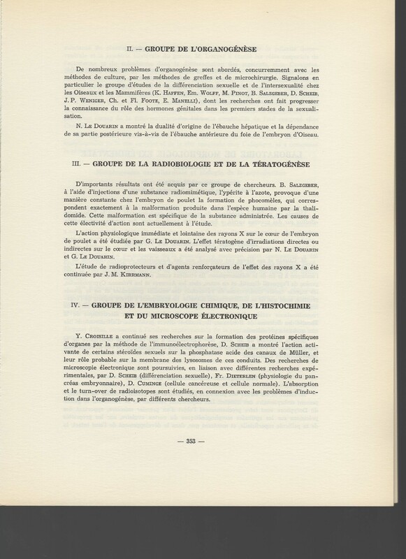 Rapport CNRS 1961-1962