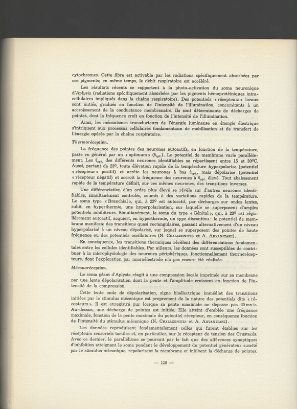 Rapport CNRS 1961-1962