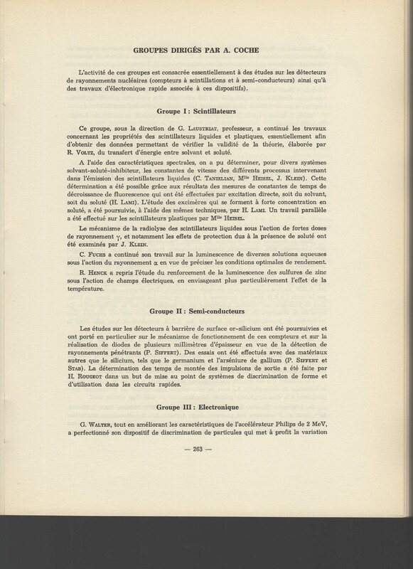Rapport CNRS 1962-1963 Rapport CNRS 1962-1963