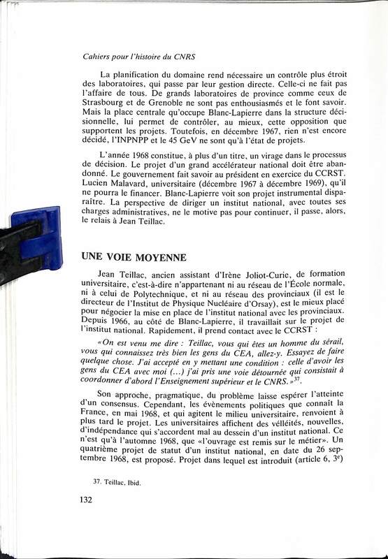 Cahiers pour l'histoire du CNRS 10 Cahiers pour l'histoire du CNRS 10