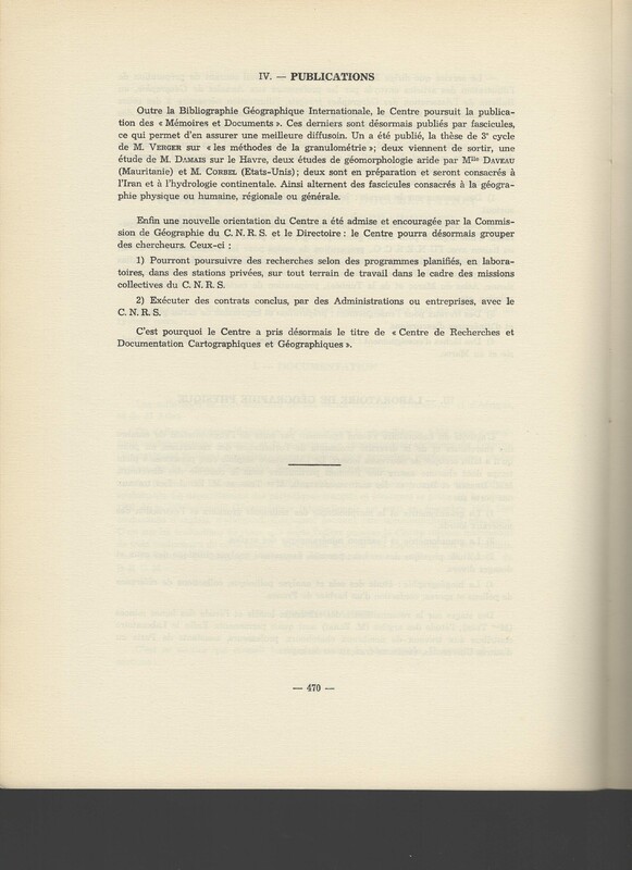 Rapport CNRS 1962-1963 Rapport CNRS 1962-1963