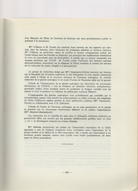 Rapport CNRS 1964-1965 Rapport CNRS 1964-1965
