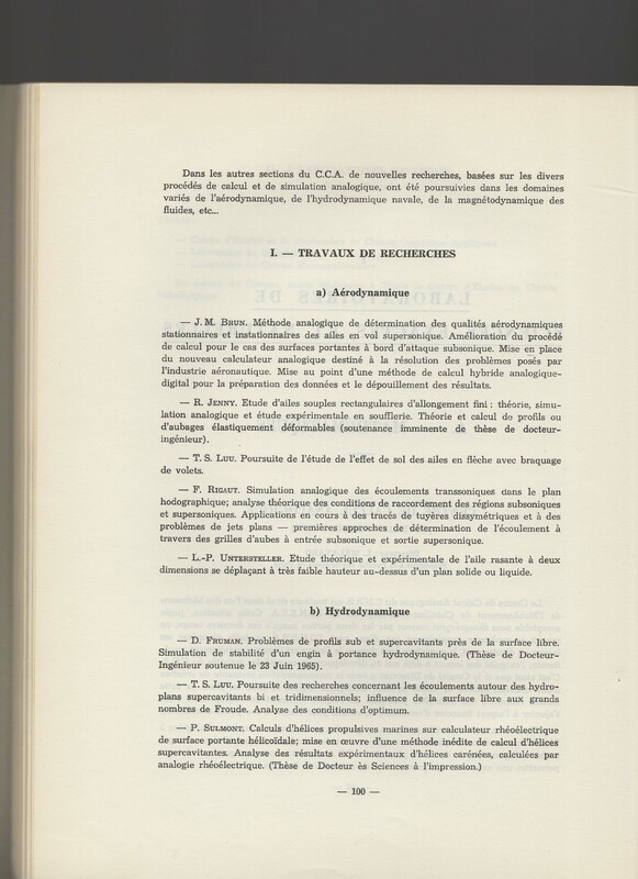 Rapport CNRS 1964-1965 Rapport CNRS 1964-1965