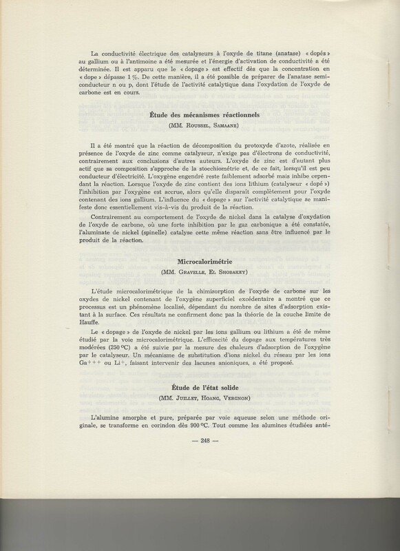 Rapport CNRS 1964-1965 Rapport CNRS 1964-1965