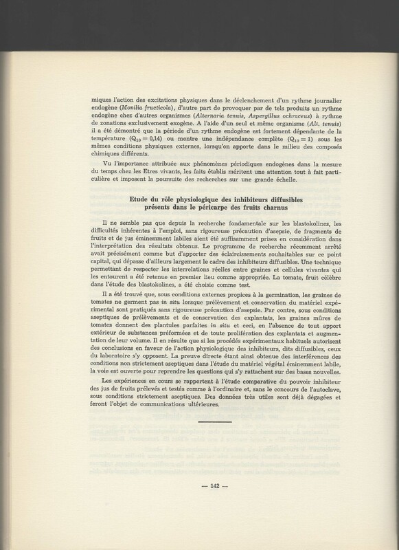 Rapport CNRS 1961-1962