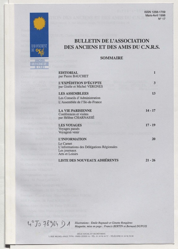 Bulletin de l'Association des anciens et des amis du CNRS n°17