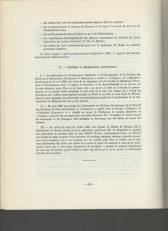 Rapport CNRS 1964-1965 Rapport CNRS 1964-1965