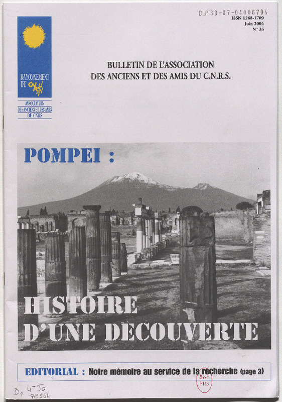 Bulletin de l'Association des anciens et des amis du CNRS n°35 Bulletin de l'Association des anciens et des amis du CNRS n°35