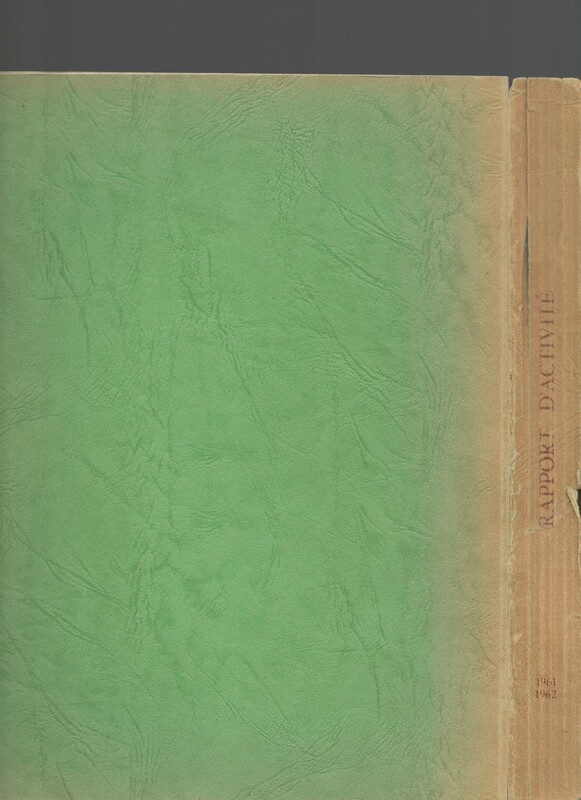 Rapport CNRS 1961-1962