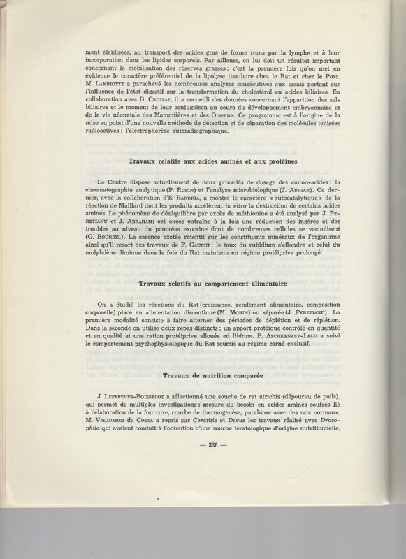 Rapport CNRS 1964-1965 Rapport CNRS 1964-1965