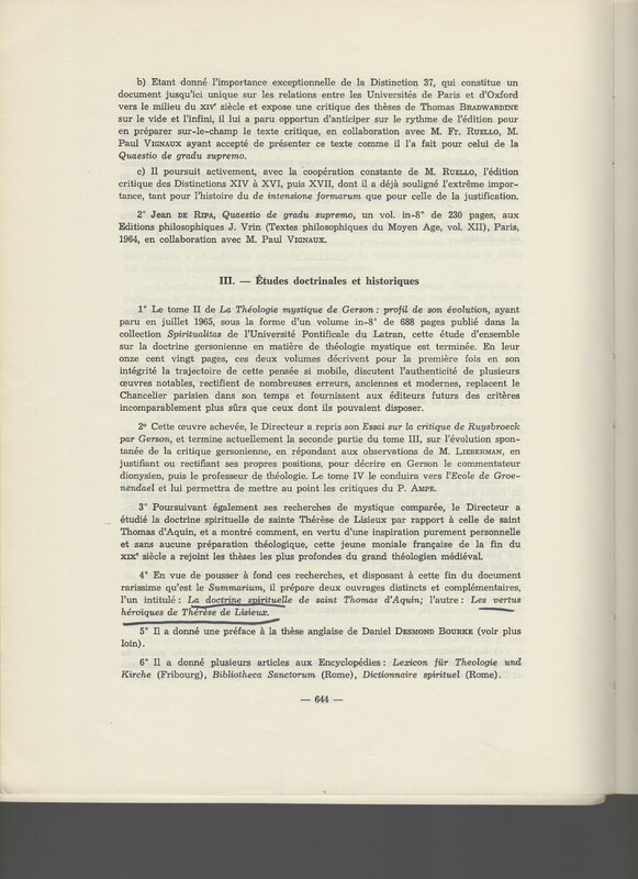 Rapport CNRS 1964-1965 Rapport CNRS 1964-1965