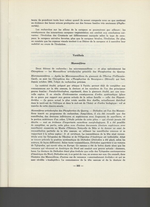 Rapport CNRS 1964-1965 Rapport CNRS 1964-1965