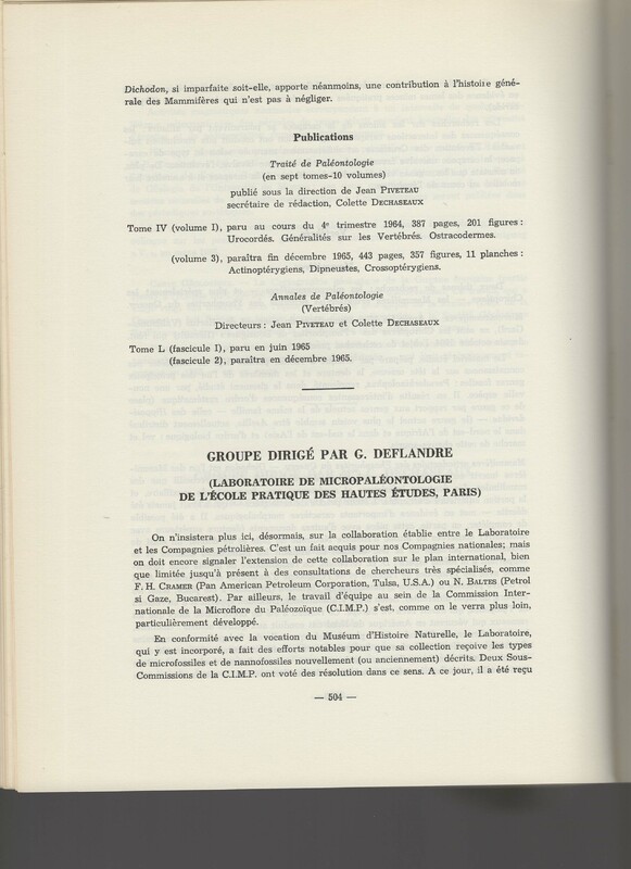 Rapport CNRS 1964-1965 Rapport CNRS 1964-1965