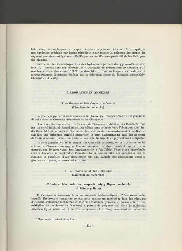 Rapport CNRS 1964-1965 Rapport CNRS 1964-1965