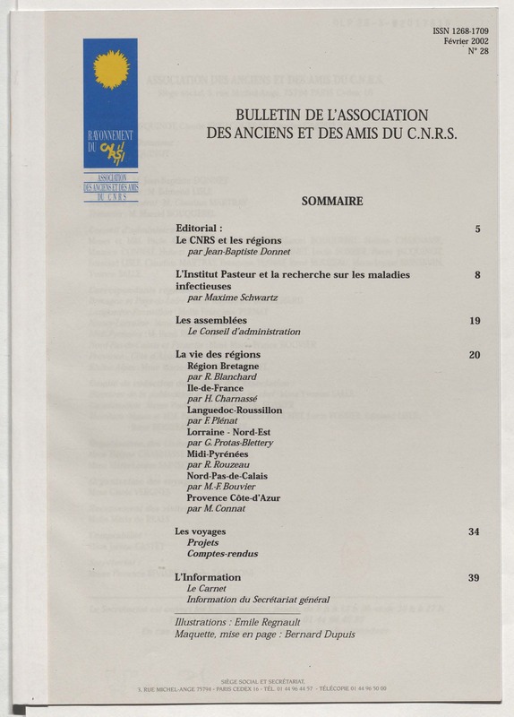 Bulletin de l'Association des anciens et des amis du CNRS n°28 Bulletin de l'Association des anciens et des amis du CNRS n°28