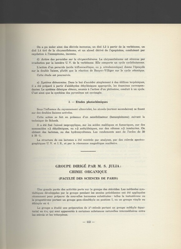 Rapport CNRS 1961-1962