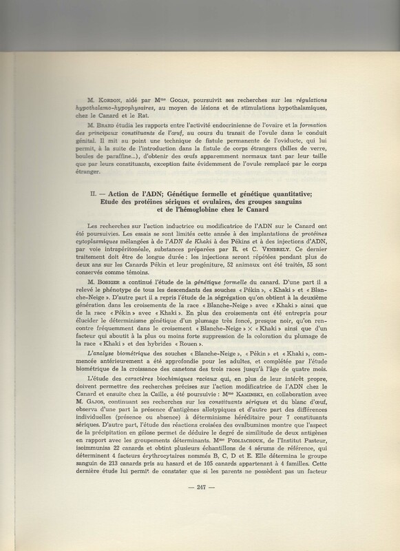 Rapport CNRS 1961-1962