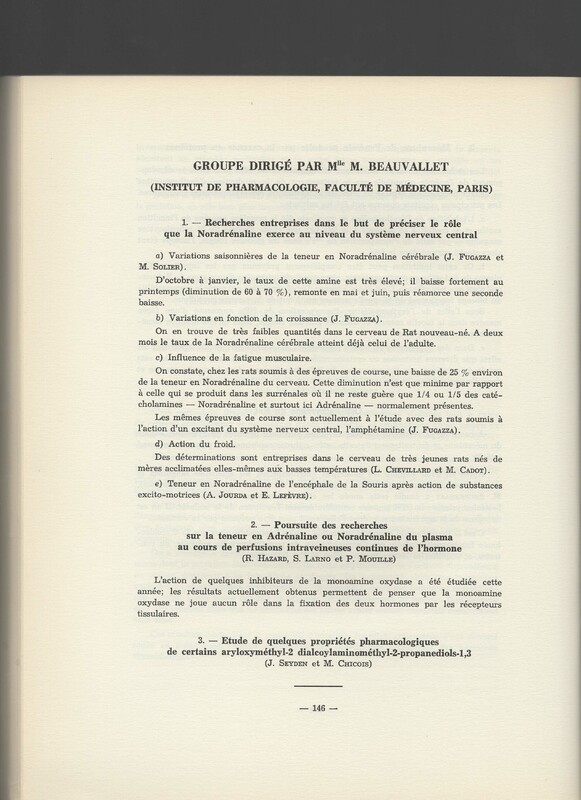 Rapport CNRS 1961-1962
