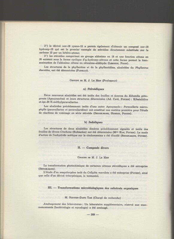 Rapport CNRS 1964-1965 Rapport CNRS 1964-1965