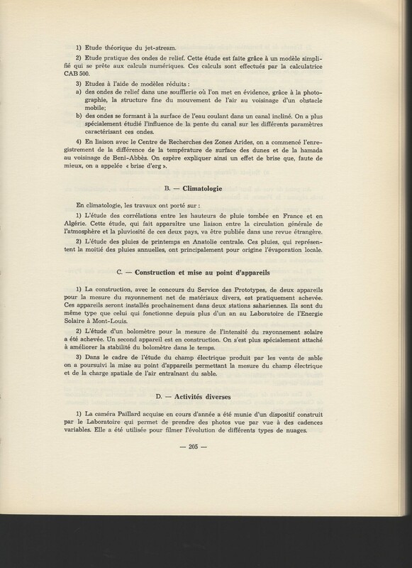 Rapport CNRS 1962-1963 Rapport CNRS 1962-1963