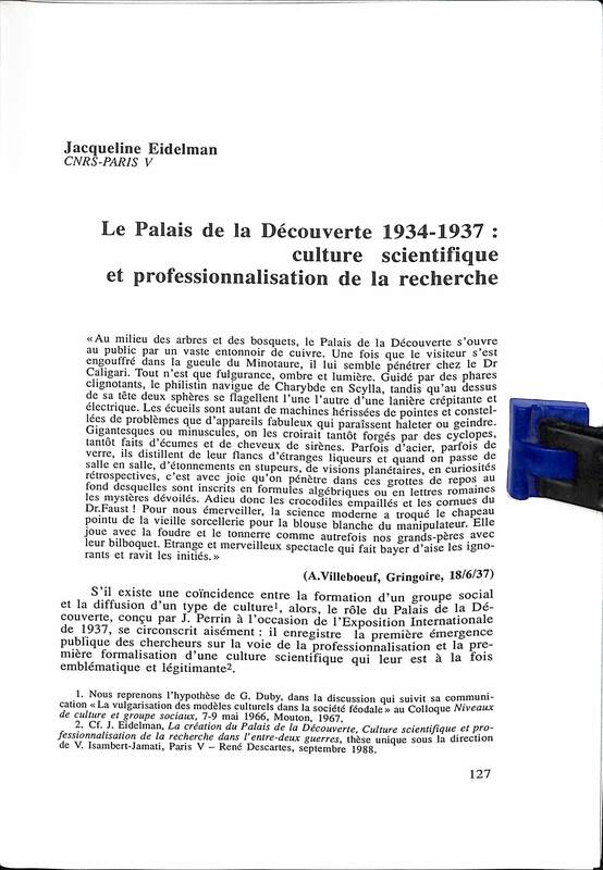 Cahiers pour l'histoire du CNRS 9 Cahiers pour l'histoire du CNRS 9