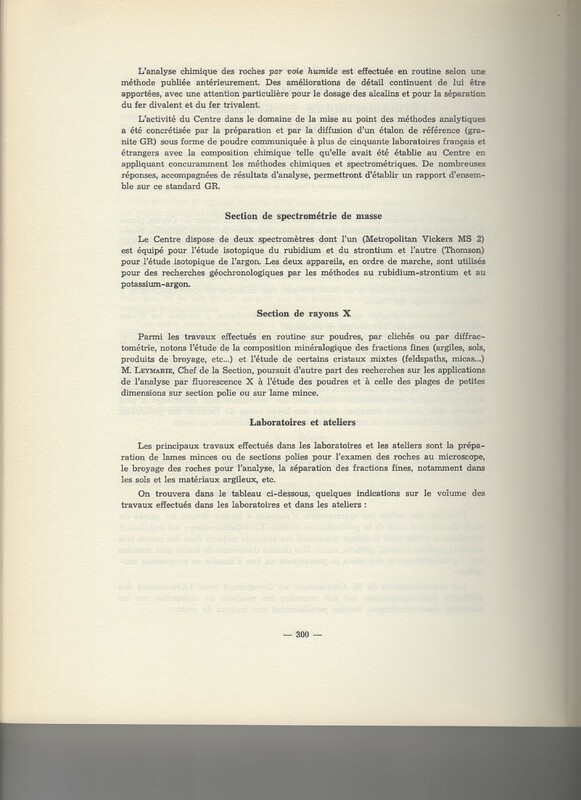 Rapport CNRS 1961-1962